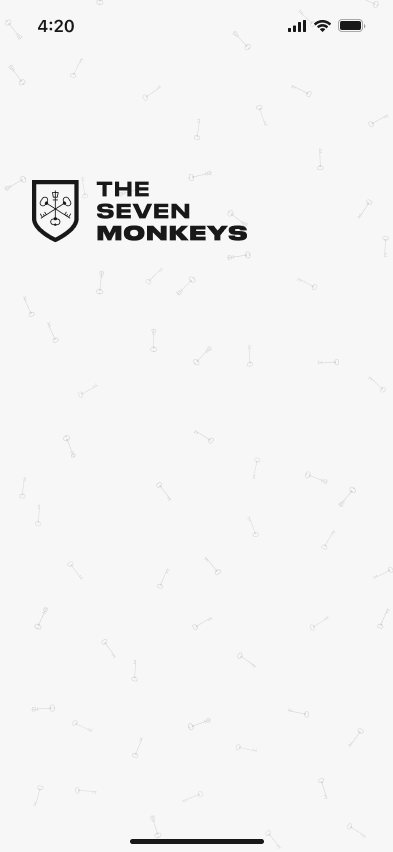 Застосунок The 7 Monkeys на трьох iPhone: заставка, секрети, профіль