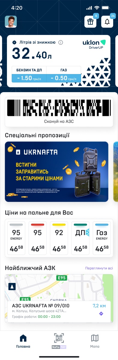 Ціни на пальне й найближча АЗК